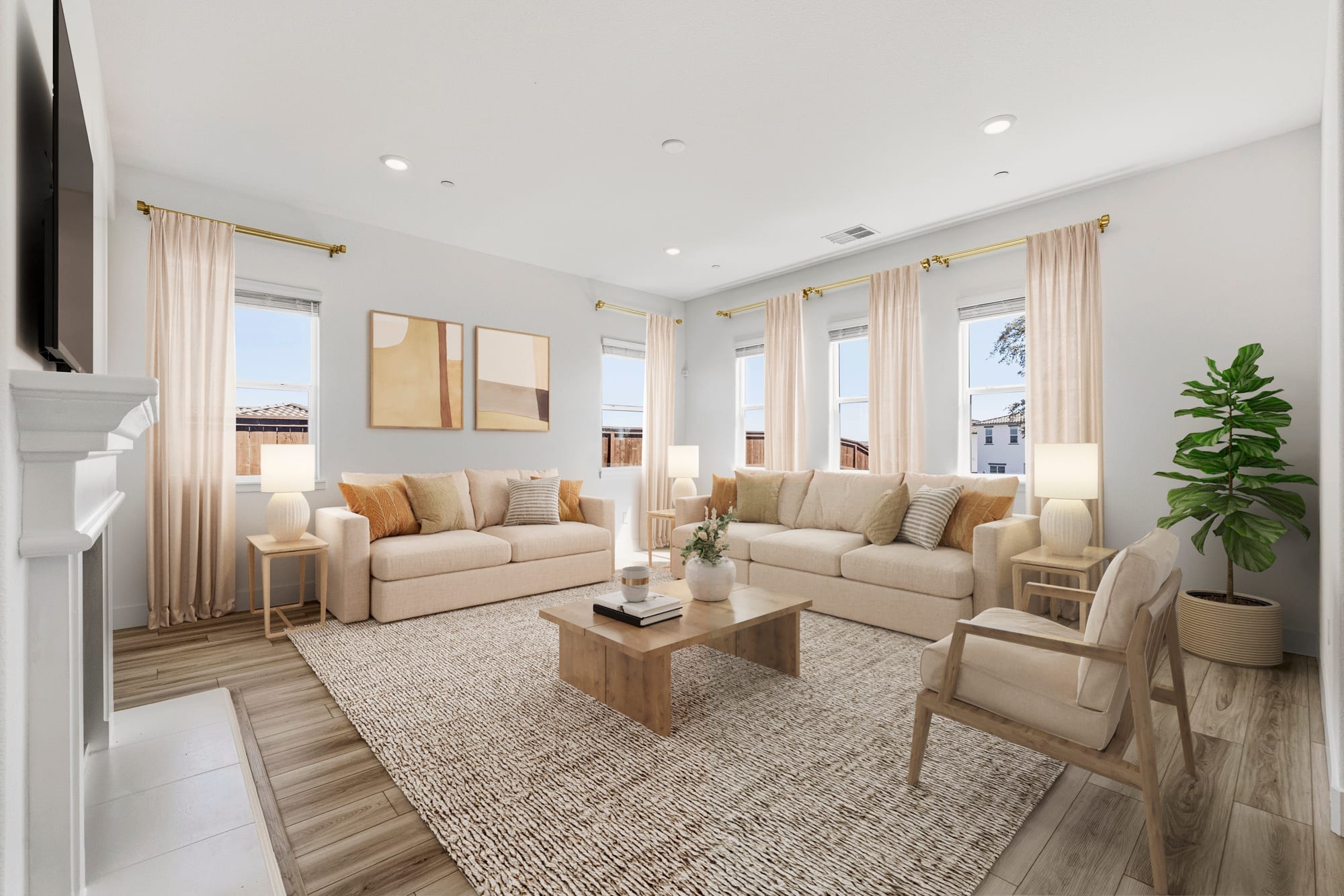 After — virtually staged